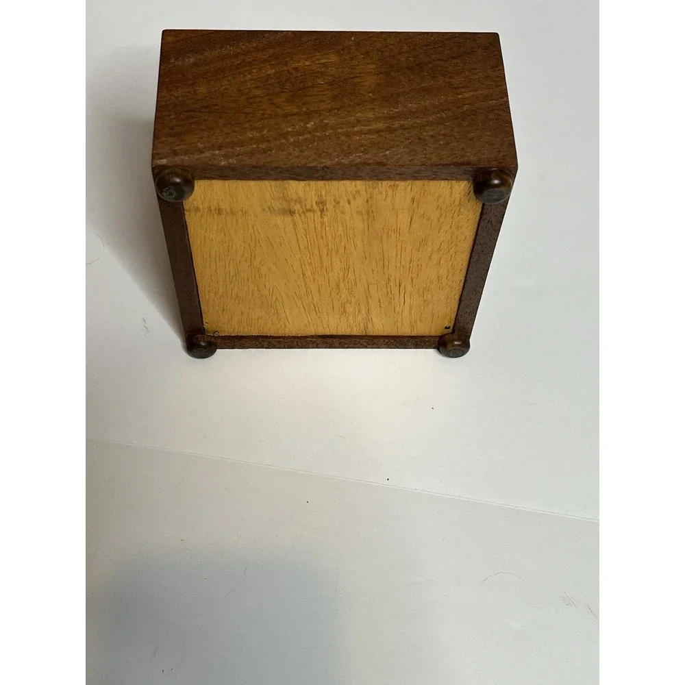 Vintage Handmade Wood Trinket Box
